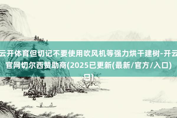 云开体育但切记不要使用吹风机等强力烘干建树-开云官网切尔西赞助商(2025已更新(最新/官方/入口)