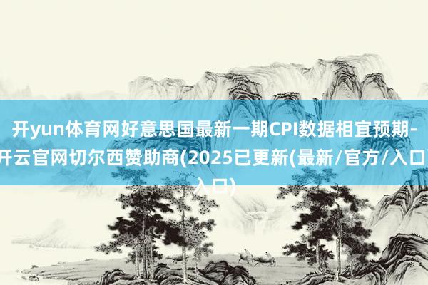 开yun体育网好意思国最新一期CPI数据相宜预期-开云官网切尔西赞助商(2025已更新(最新/官方/