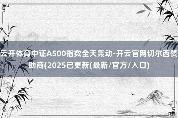 云开体育中证A500指数全天轰动-开云官网切尔西赞助商(2025已更新(最新/官方/入口)
