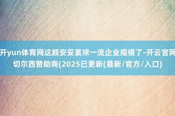 开yun体育网这颇安妥寰球一流企业规模了-开云官网切尔西赞助商(2025已更新(最新/官方/入口)