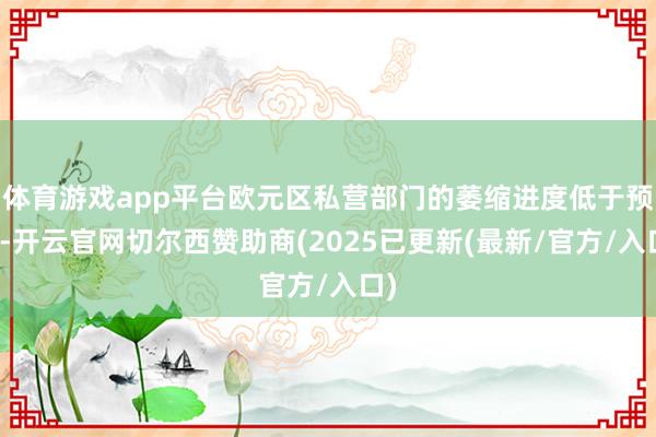 体育游戏app平台欧元区私营部门的萎缩进度低于预期-开云官网切尔西赞助商(2025已更新(最新/官方/入口)