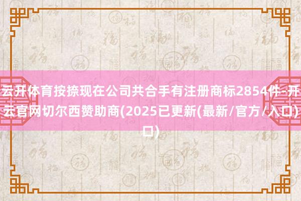 云开体育按捺现在公司共合手有注册商标2854件-开云官网切尔西赞助商(2025已更新(最新/官方/入口)